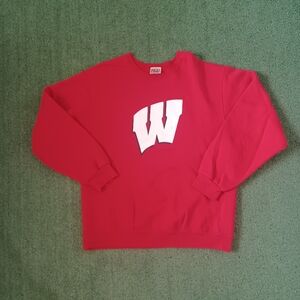 Red Oak Wisconsin Badgers Crewneck Size Large